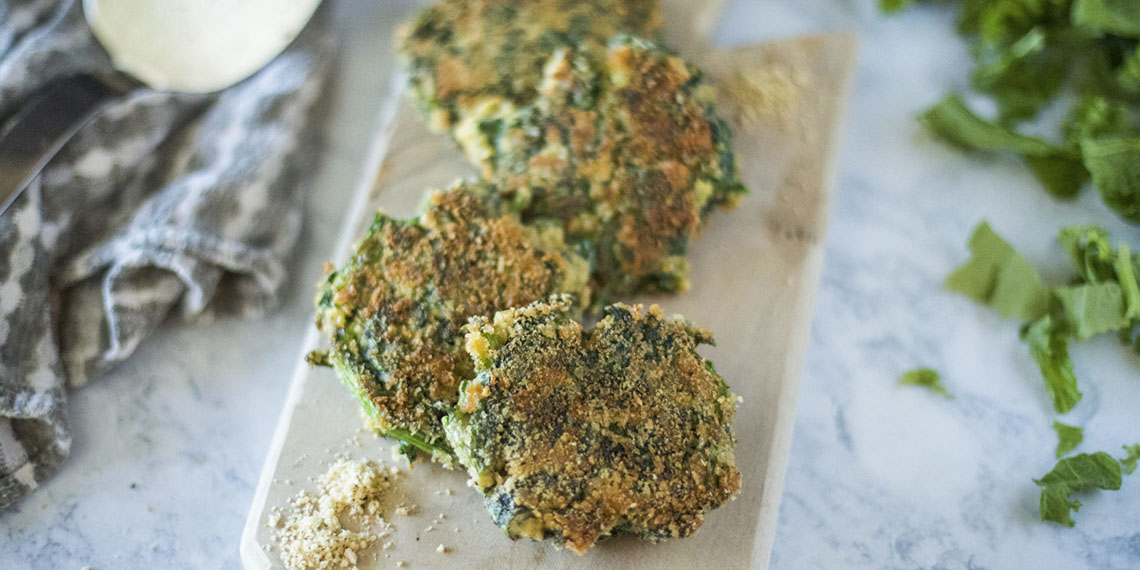 Crispy Mustard Green Bites