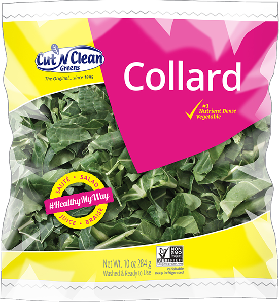 bag of Cut 'N Clean collard greens